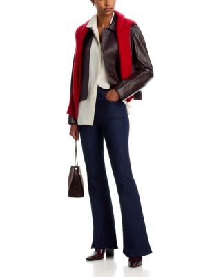 Frame The Flare High Rise Flared Jeans in Polished, photo 2
