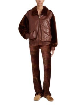 Frame The Rogue Leather & Shearling Jacket, photo 2