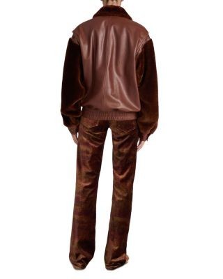 Frame The Rogue Leather & Shearling Jacket, photo 5