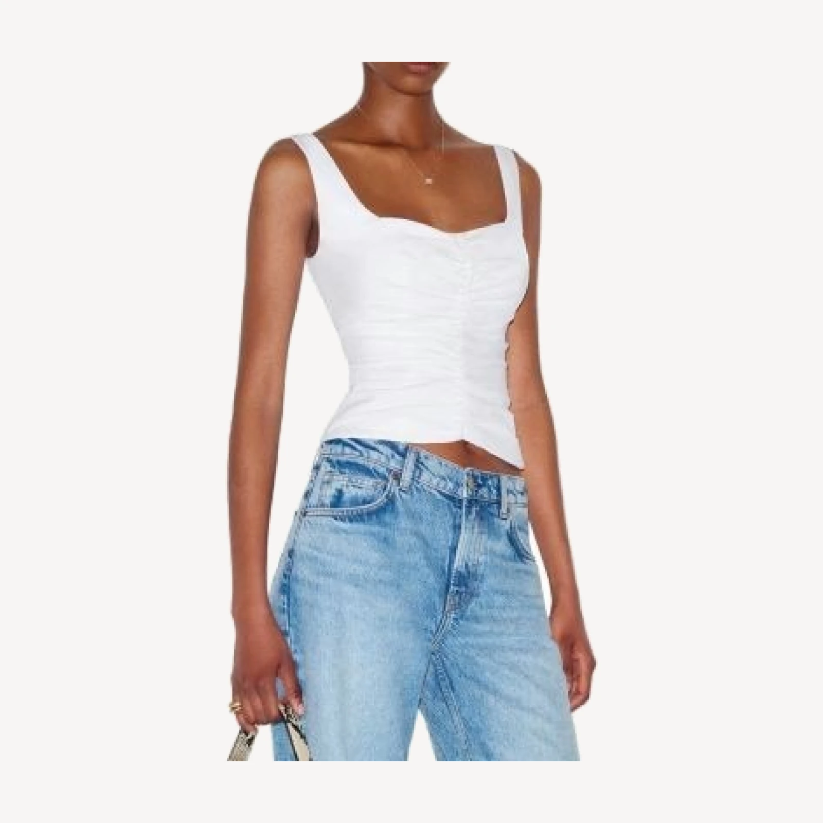 Reformation Thistle Cotton Blend Top