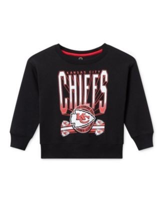 Junk Food Clothing Unisex Nfl Kansas City Chiefs Drop Shoulder Crew Fleece - Little Kid, Big Kid