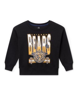 Junk Food Clothing Unisex Nfl Chicago Bears Drop Shoulder Crew Fleece - Little Kid, Big Kid