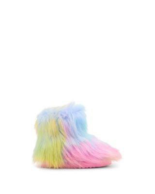 Steve Madden Girls' Tbeastie Faux Fur Boots Toddler, Little Kid