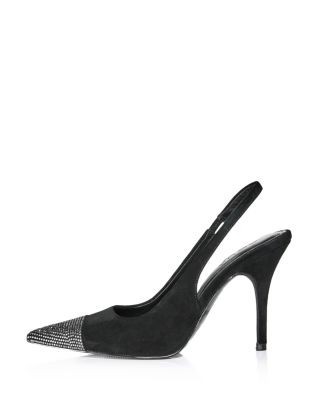 Aqua Women's Sara Embellished Suede Slingback Pumps - Exclusive, photo 2