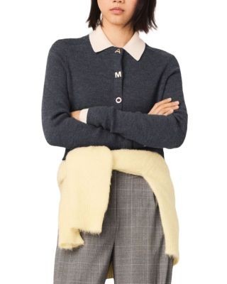 Maje Amour Wool Cardigan