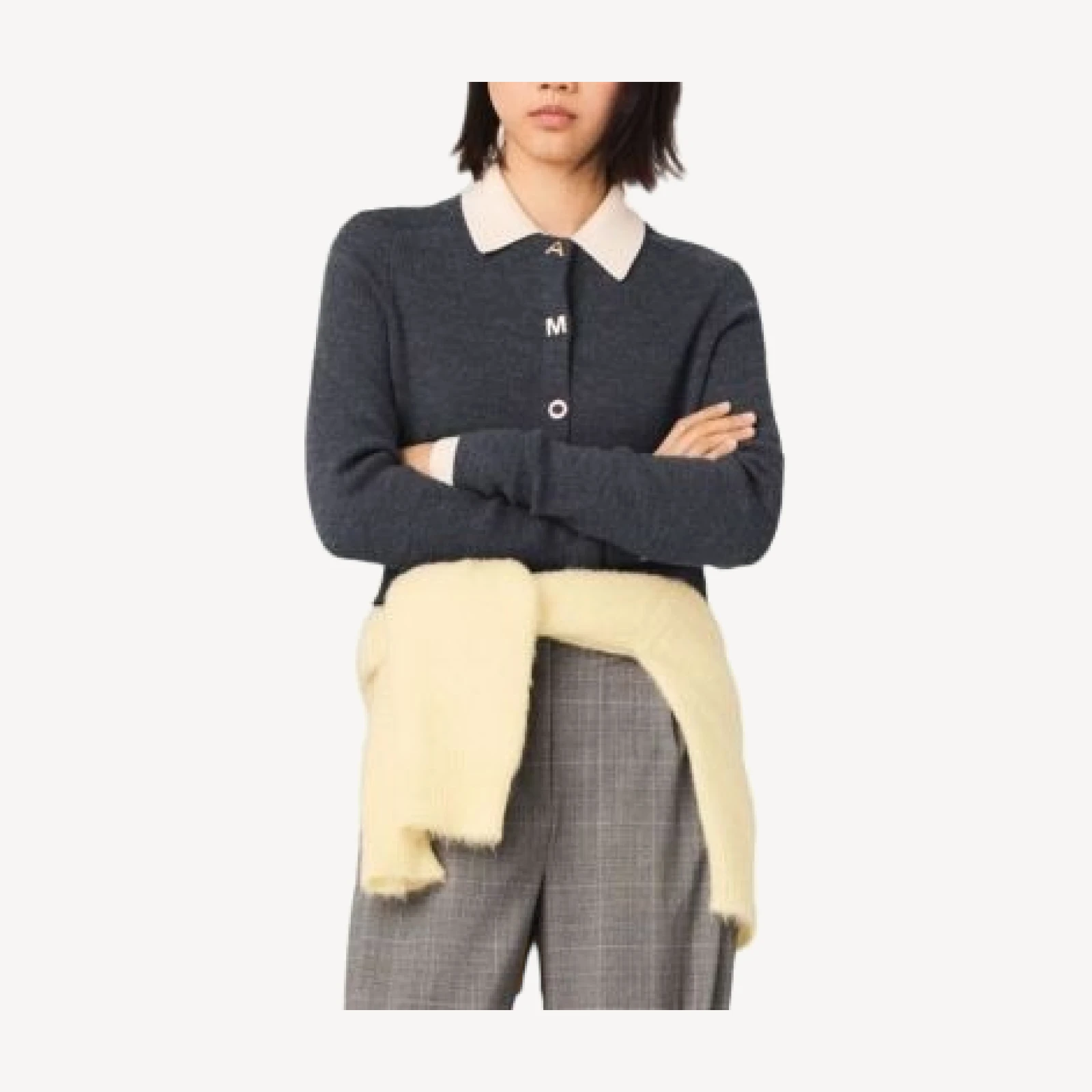 Maje Amour Wool Cardigan