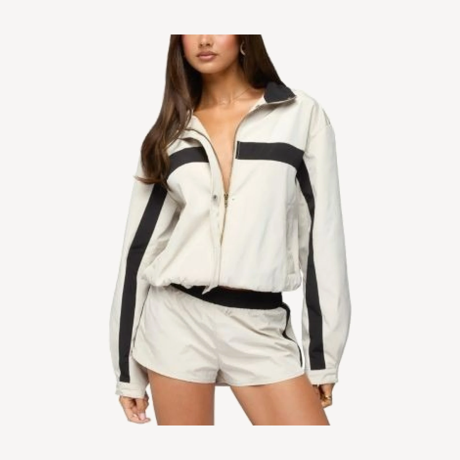 Edikted Emrie Stripey Nylon Jacket