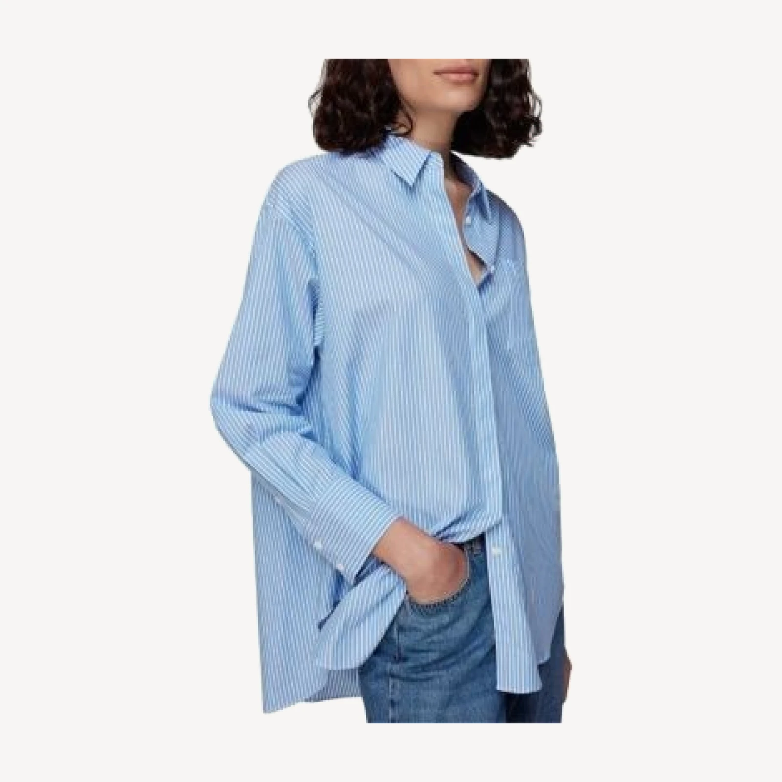 Whistles Striped Oversized Shirt