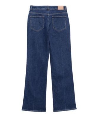 Mint Velvet Women's Relaxed Straight Patch Pocket Jeans in Blue Wash, photo 5