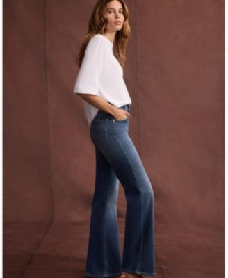 Mint Velvet Women's Ultimate Flared Jeans in Blue Wash, photo 5