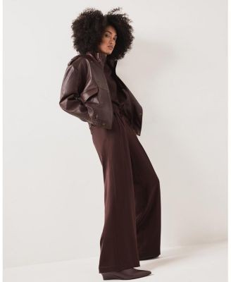Mint Velvet Women's Satin Wide Leg Trousers, photo 4