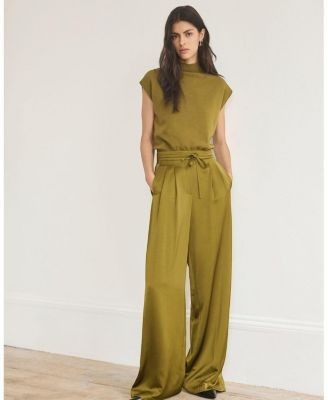Mint Velvet Women's Satin Wide Leg Trousers, photo 9