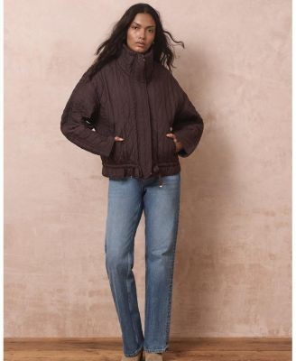 Mint Velvet Women's Quilted Peplum Jacket, photo 2