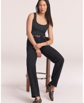 Mint Velvet Women's Straight Jeans in Black, photo 5