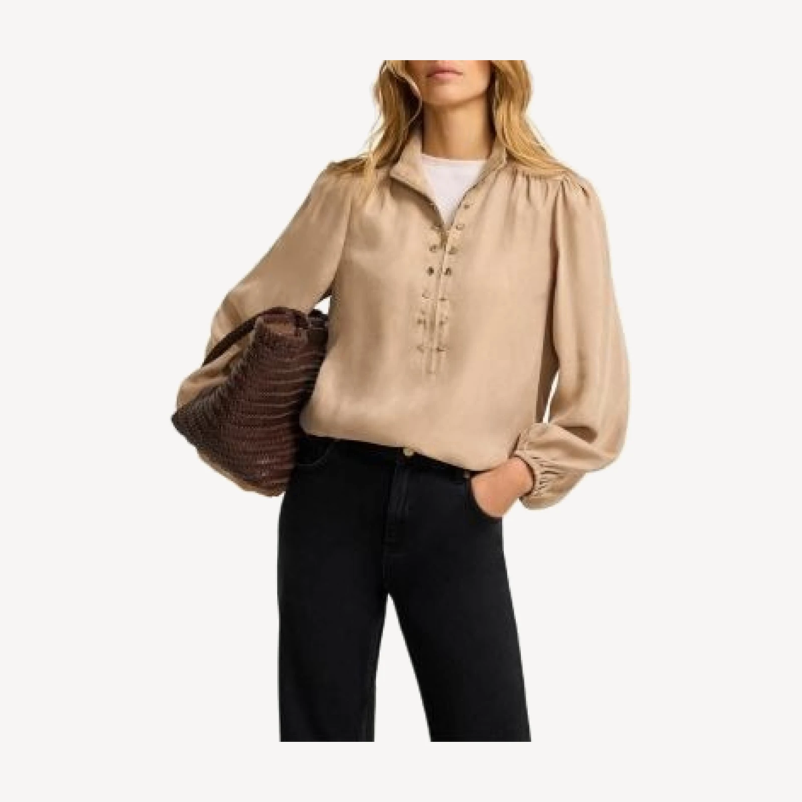 Mint Velvet Women's Button Detail Blouse