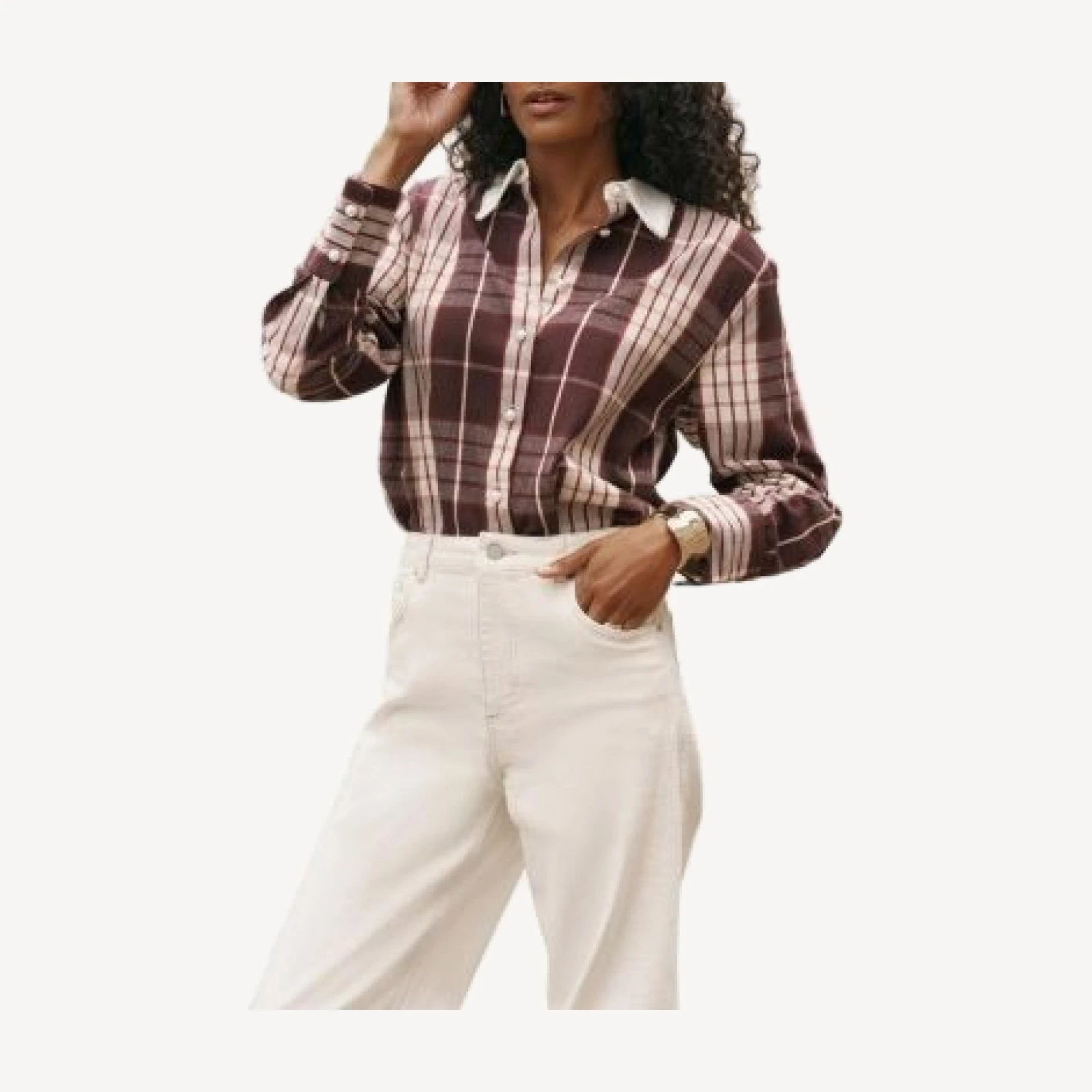 Mint Velvet Women's Checked Cotton Shirt