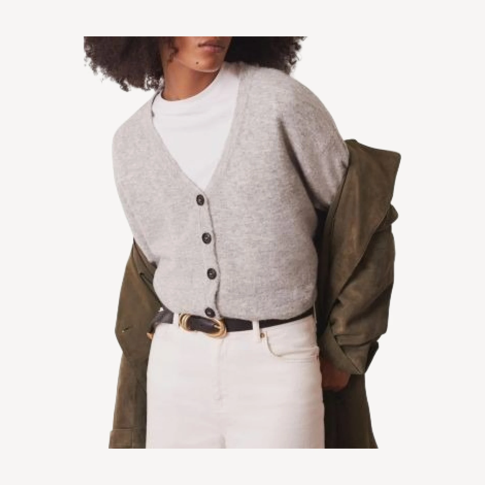 Mint Velvet Women's V-Neck Knit Cardigan