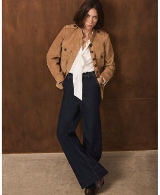 Mint Velvet Women's Suede Military Jacket, photo 2