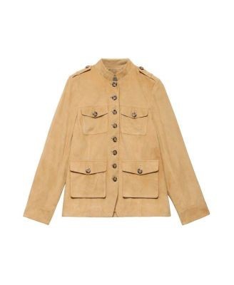 Mint Velvet Women's Suede Military Jacket, photo 5