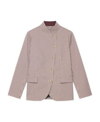 Mint Velvet Women's Checked Single Breasted Blazer, photo 5