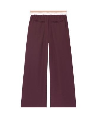 Mint Velvet Women's Side Stripe Tie Waist Wide Leg Trousers, photo 6