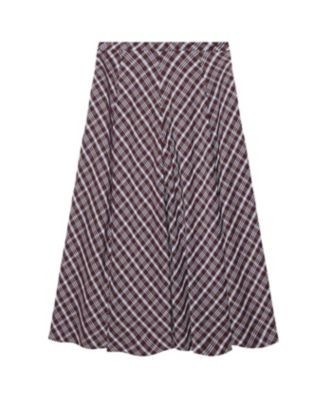 Mint Velvet Women's Checked Midi Skirt, photo 6
