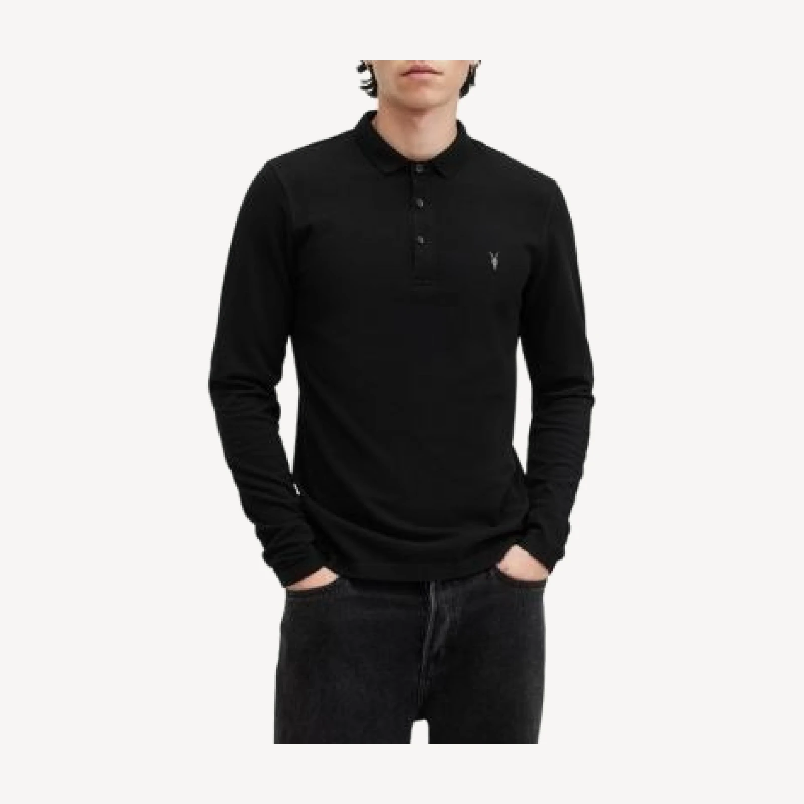 Allsaints Reform Cotton Slim Fit Polo Shirt