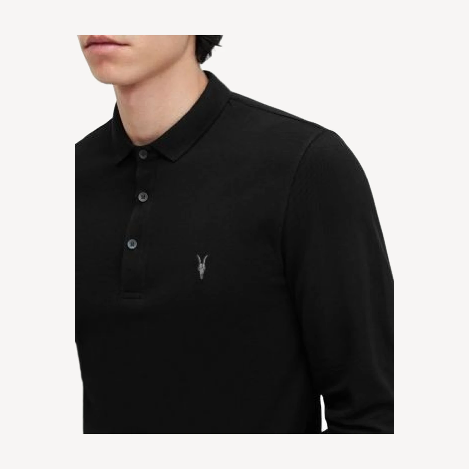 Allsaints Reform Cotton Slim Fit Polo Shirt