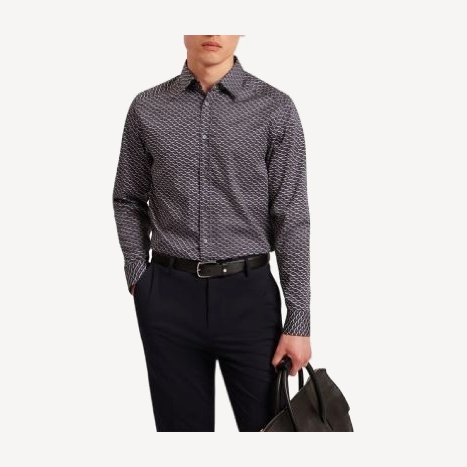 Ted Baker Agnar Long Sleeved Regular Fit Button Down Shirt
