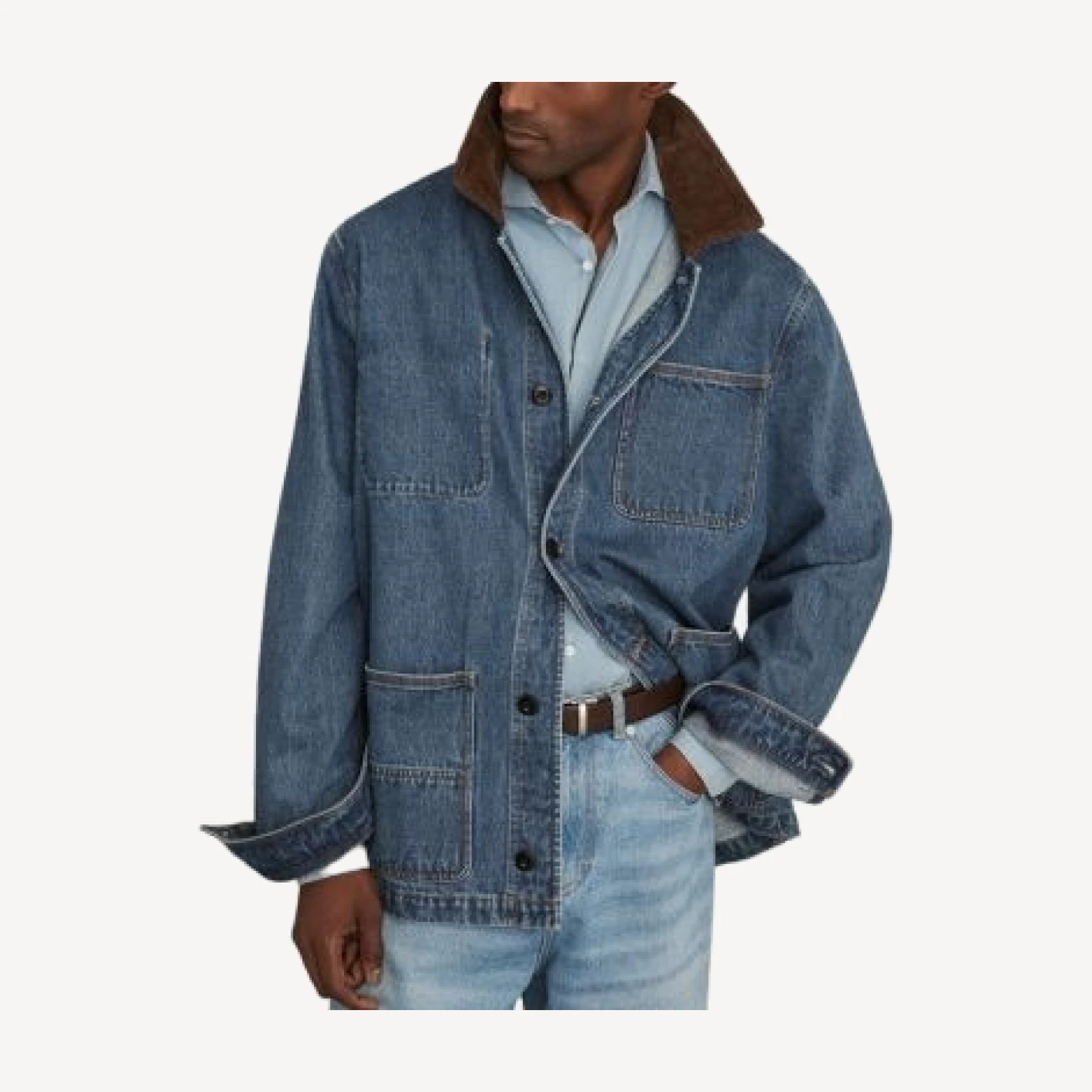 Reiss Marks Denim Worker Jacket