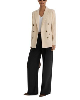 Reiss Petite Sadie Cotton Corduroy Double Breasted Blazer, photo 2