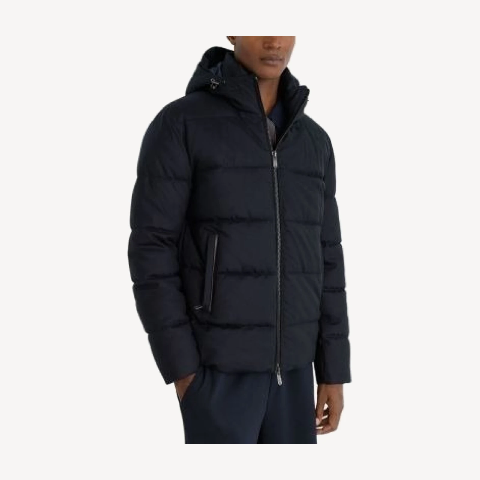 Reiss Fergus Wool Hooded Puffer Jacket
