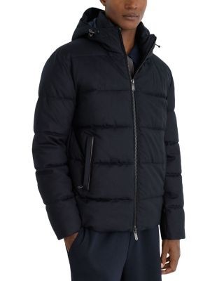 Reiss Fergus Wool Hooded Puffer Jacket