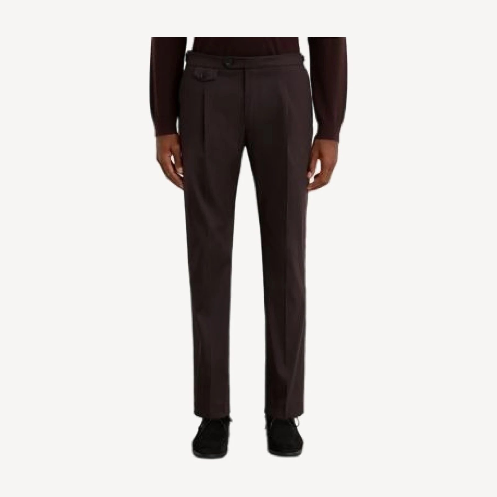 Reiss Float Side Adjuster Slim Pleated Trousers