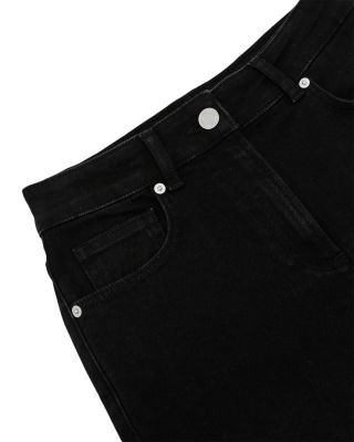 Reiss Petite Isabel Mid Rise Slim Jeans in Black, photo 6