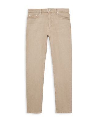Reiss Arctic Cotton Blend Slim Fit Jeans in Beige, photo 4