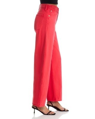 Agold Arc Mid Rise Loose Wide Jeans in Carnival