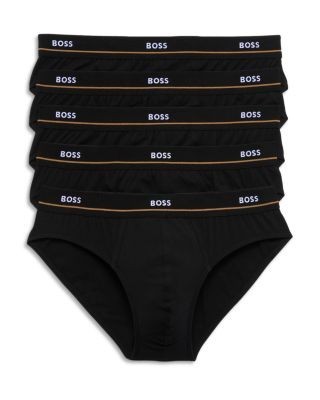 Boss Essential Stretch Cotton Logo Briefs, Pack of 5
