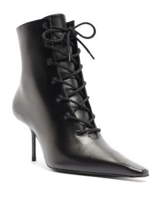 Schutz Women's Roxanne Leather Lace Up Dress Boots