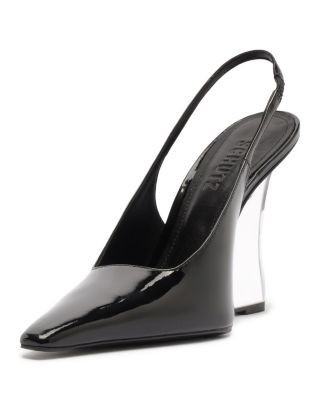 Schutz Women's Stella Patent Leather Slingback Pumps, photo 3