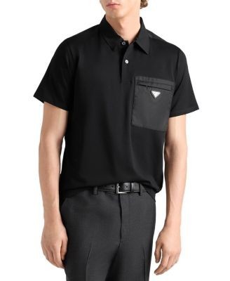 Prada Stretch Cotton Polo Shirt