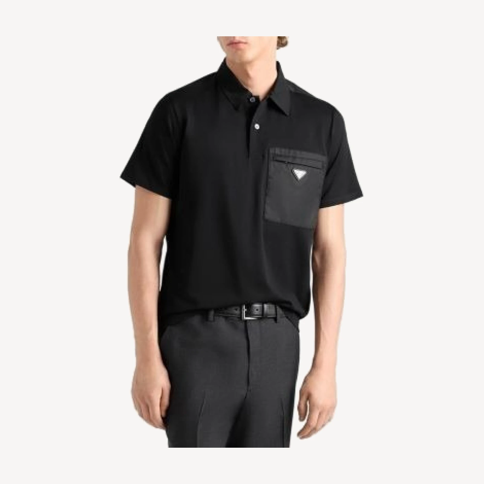 Prada Stretch Cotton Polo Shirt