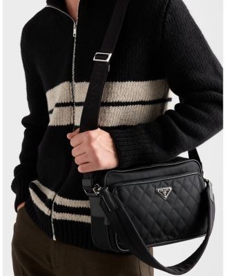 Prada Re-Nylon and Leather Shoulder Bag