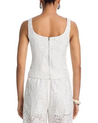 Aqua Soutache Cord Sleeveless Lace Top - Exclusive, photo 8