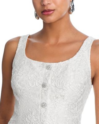 Aqua Soutache Cord Sleeveless Lace Top - Exclusive, photo 10