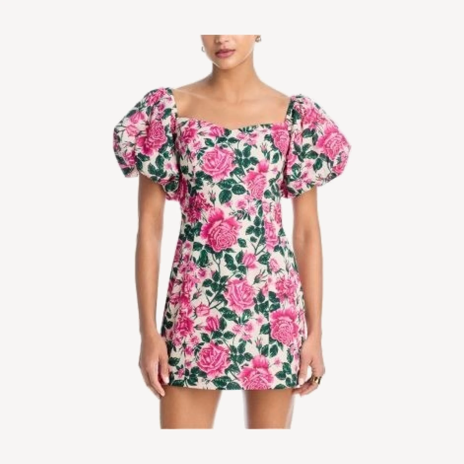 Aqua Rose Mini Dress - Exclusive