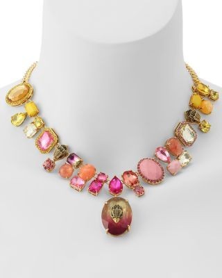 Kurt Geiger London Signature Eagle Gemstone Statement Collar Necklace, 16-18, photo 2