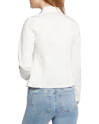 Nydj Frayed Hem Denim Jacket