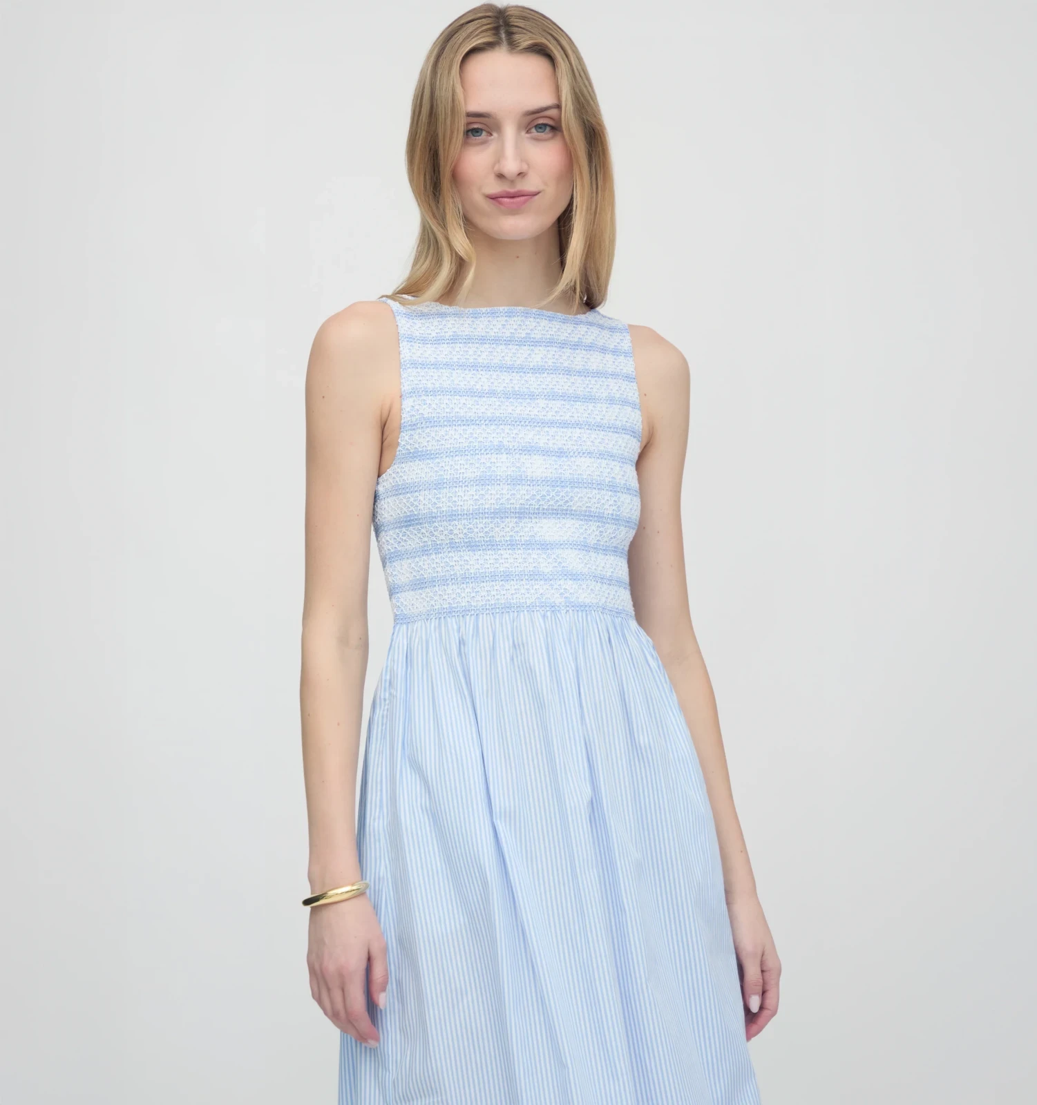 The Cosima Nap Dress - Blue/White Stripe