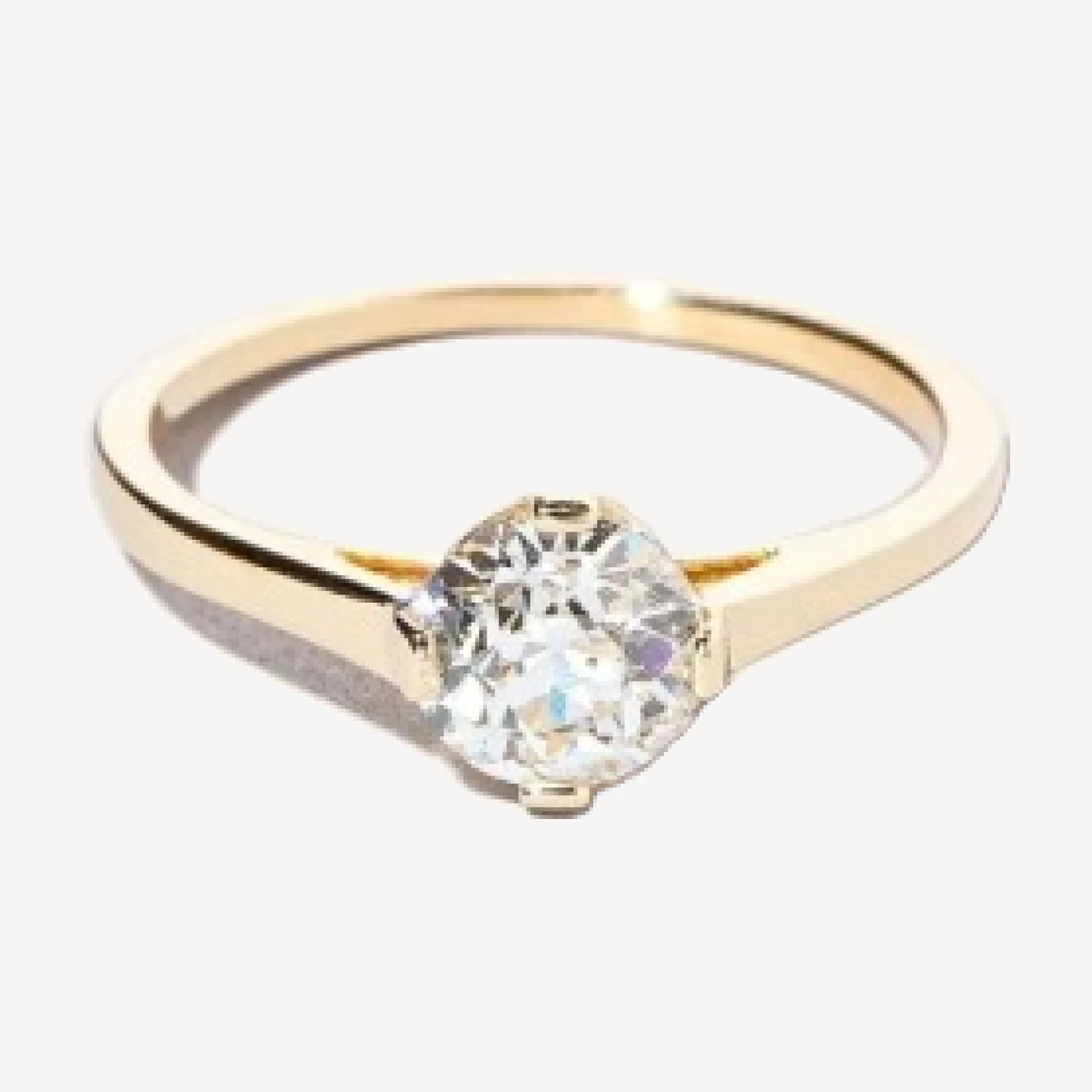 Barragán Ring - Petite White Diamond